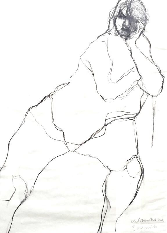 Three minute continuous line drawing